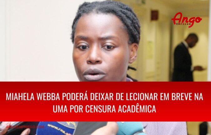 Miahela Webba poderá deixar de lecionar em breve na UMA por censura acadêmica