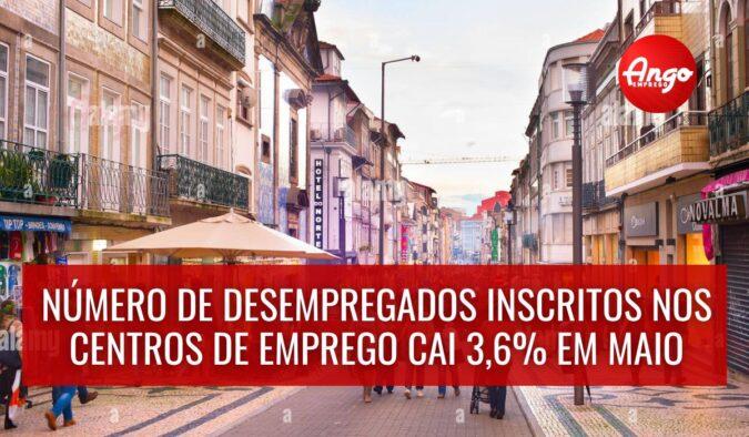 Numeros de Desempregados diminuindo em Portugal