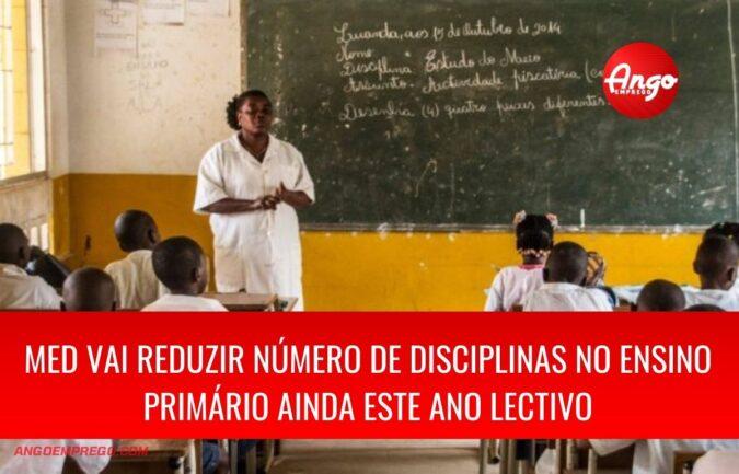 Ministério da Educação vai reduzir número de disciplinas no ensino primário em Angola