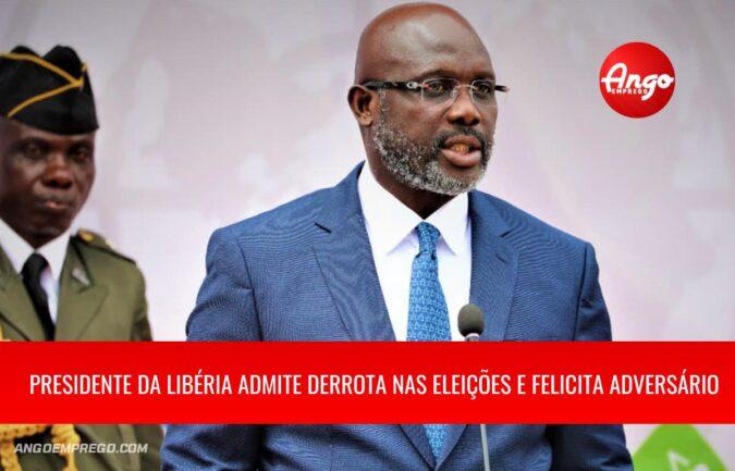 Presidente da Libéria admite derrota nas eleições e felicita adversário