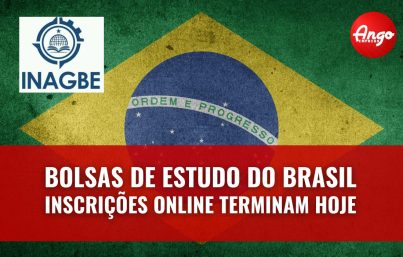 INAGBE: Bolsas de Estudo no BRASIL – Inscrições Online terminam HOJE