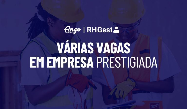 Empresa prestigiada Busca Profissionais em 5 Posições